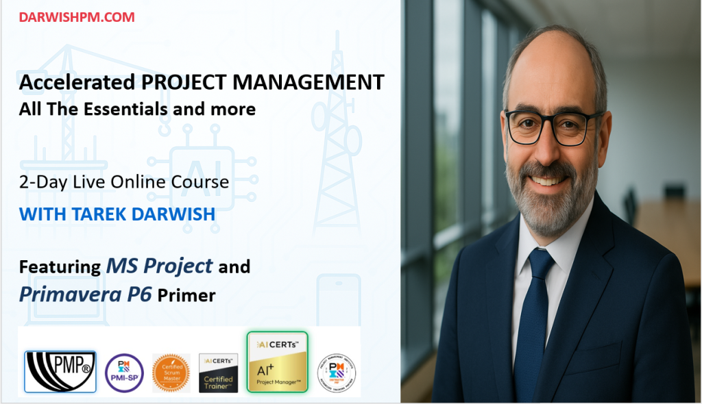 2-Days Project Management Essentials Course – Online Training with practical project planning and scheduling skills
